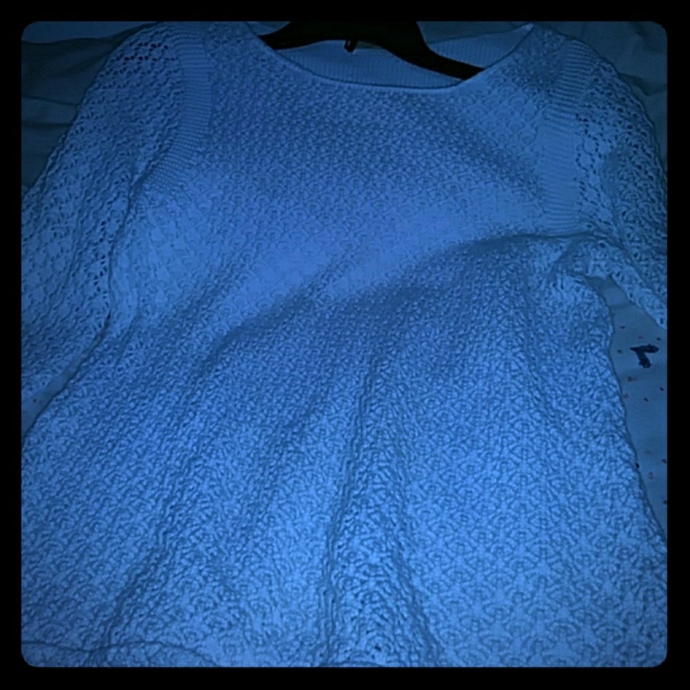 A white sweater